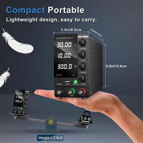 NICE-POWER DC Power Supply Variable 30V 10A, India | Ubuy