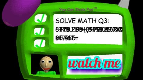 Image result for Baldi Basics Hard Question