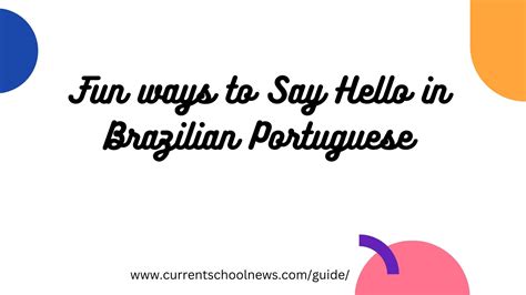 How Do You Say Hello In Portuguese Brazilian at Nell Velez blog