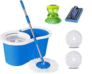 Shivonic PVC Combo Household Cleaning Set,Magic Dry PVC Bucket Mop Set ...