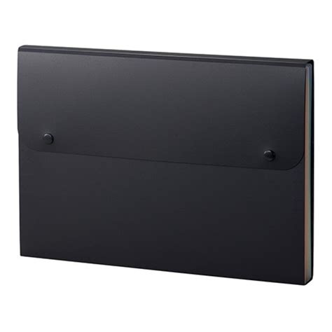 Sekisei Ad One Rainbow Document File A4 Black - SCOOBOO - Sekisei