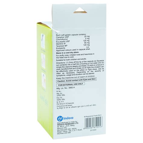 Karvol Plus Softgel Inhalant Capsule 15's | Uses, Side Effects, Price ...