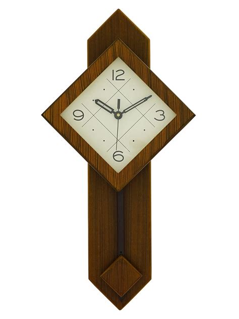 Buy CHRONIKLE Decorative Vertical Wooden Case Square Dial Analog ...