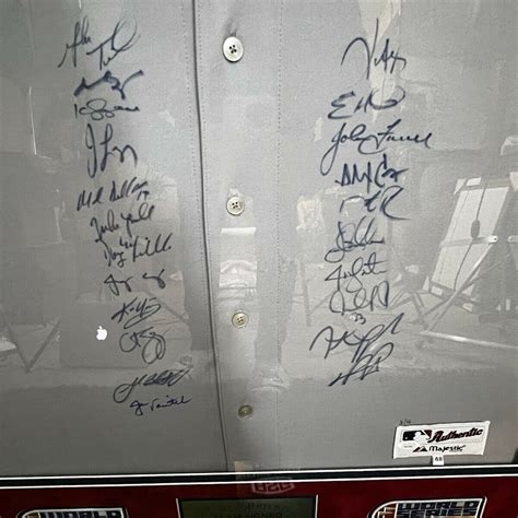 2007 World Series Team Signed Jersey // Boston Red Sox // Limited ...