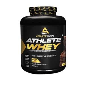 Athlete Supps Athlete Whey Protein 2kg (Chocolate Fudge) with Digestive ...