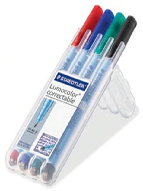 Staedtler STD305FWP41 Lumocolor Correctable Marker Pens- 4 Piece | شي إن