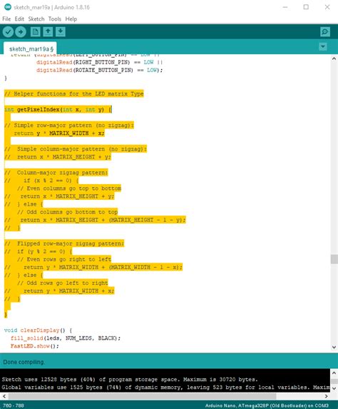 Image result for Tetris Arduino LED Matrix Code