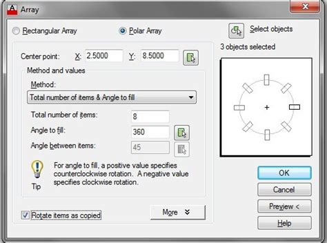Image result for Array Realistic Examples in AutoCAD