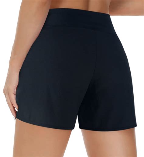 SURF CUZ Women's Tummy Control Swim Board Shorts with Zipper, Tankini ...