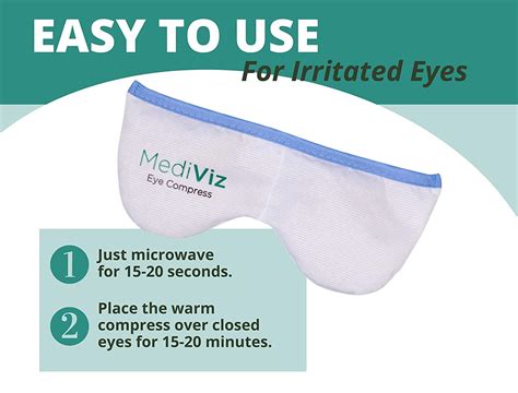 Mediviz Warm Compress Eye Mask - Soothing Moist Heat for Irritated Eyes and Eyelid Lumps | Buy ...