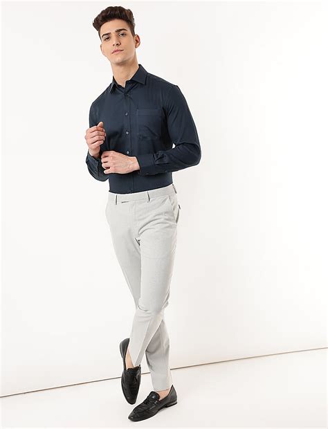 Buy Slim Fit Stretch Trousers at Marks & Spencer