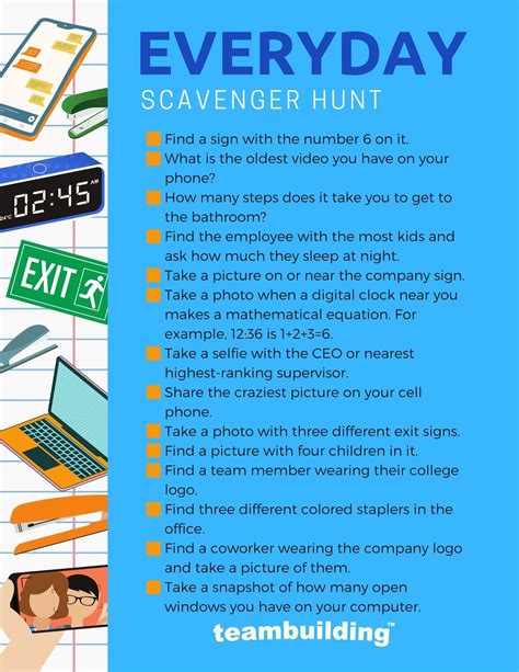 Funny Scavenger Hunt Ideas, Scavenger Hunt Riddles, Adult Scavenger ...