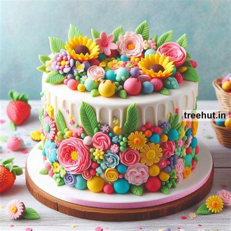 Cake Ideas with Flowers, Floral Cake Decoration Techniques