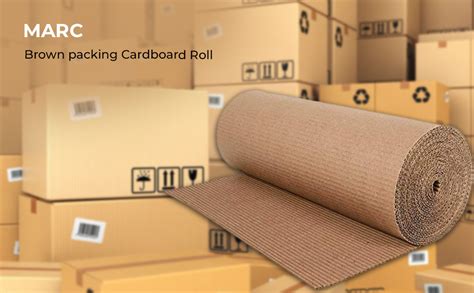 MARC Brown packing Cardboard Roll, Corrugated roll140 GSM 20 Mtr X 25 ...