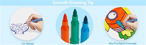 Ohuhu Fabric Fine Point Markers Pen,30 Colors Permanent Fabric Paint ...