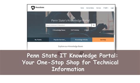 Penn State IT Knowledge Portal: Your One-Stop Shop for Technical ...