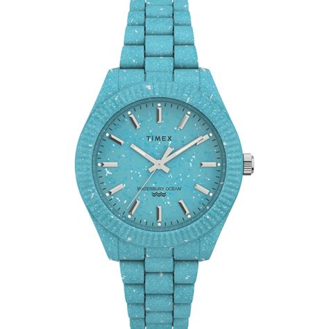 Timex Legacy Ocean 37mm Recycled Plastic Bracelet Watch
