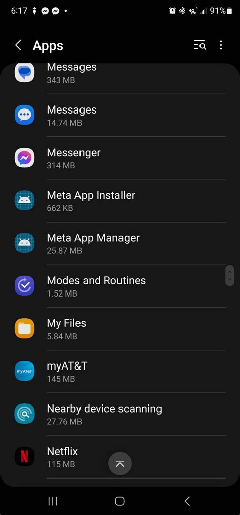 Application Tray Android