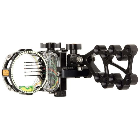 Trophy Ridge Sight React Pro 5 Pin .010 Bow Sight W/ Sight Light Right ...