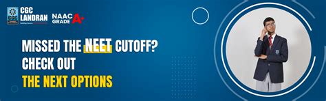 Missed the NEET Cutoff? Check out the next options