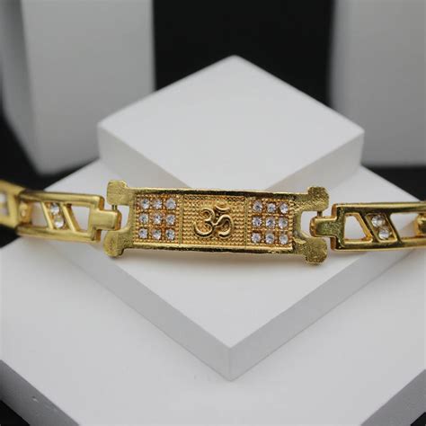 Brass Golden Chain Om Bracelet – dharmsaar