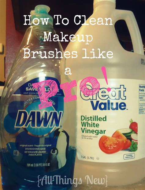 {All Things New}: How to Clean Makeup Brushes Like a Pro