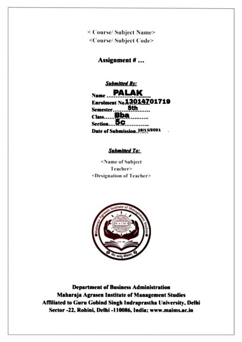 Palak, assignment bba - Assignment #... - Studocu