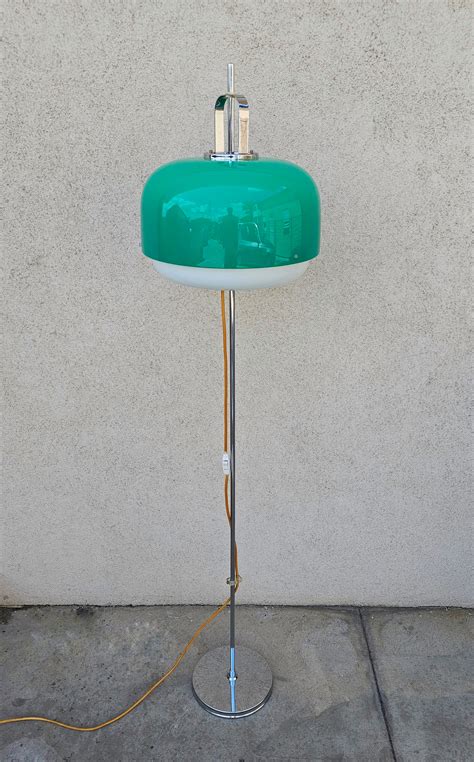 Extremely Rare Floor Lamp Medusa in Green by Luigi Massoni for Guzzini ...