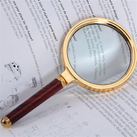 Handheld Magnifier 80mm 10X Reading Eye Loupe Magnifying Glass ...