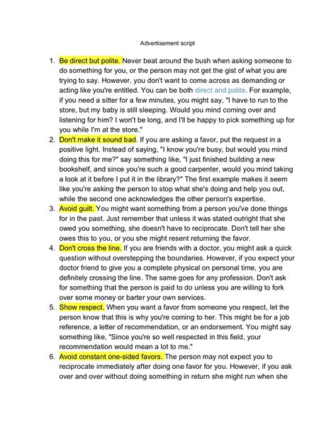 Image result for Script of Advertisement Examples