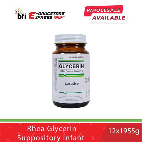 BFI E-Drugstore Rhea Glycerin Suppository Infant 12x1955g | Shopee Philippines