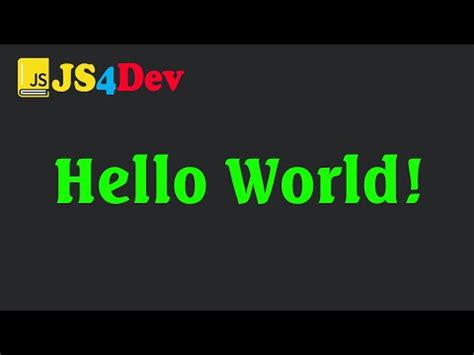 Image result for JavaScript Visual Studio Code HelloWorld