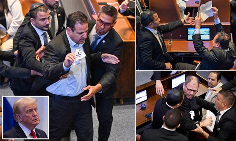 Trump's speech to Israeli parliament on Gaza peace deal interrupted by ...
