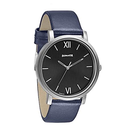Sonata Analog Black Dial Men's Watch-7142SL06 : Amazon.in: Fashion