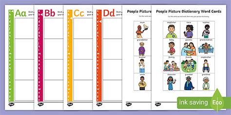 People Picture Dictionary Word Cards (teacher made) - Twinkl