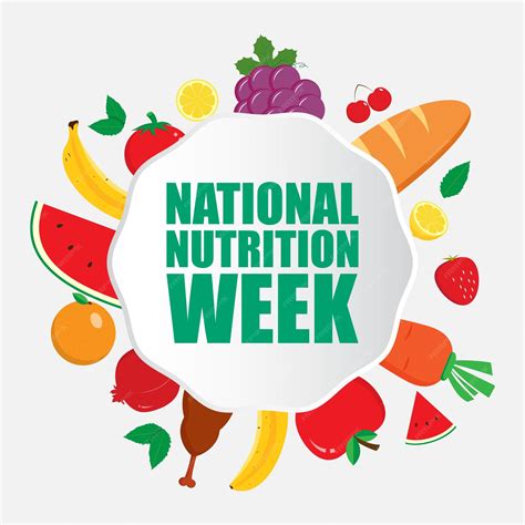 Premium Vector | Vector illustration for national nutrition week