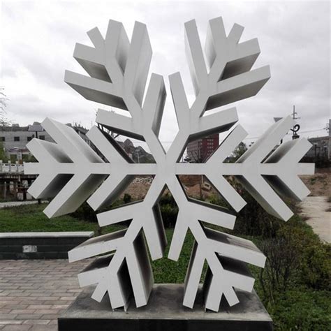 不锈钢雪花雕塑 - 哔哩哔哩