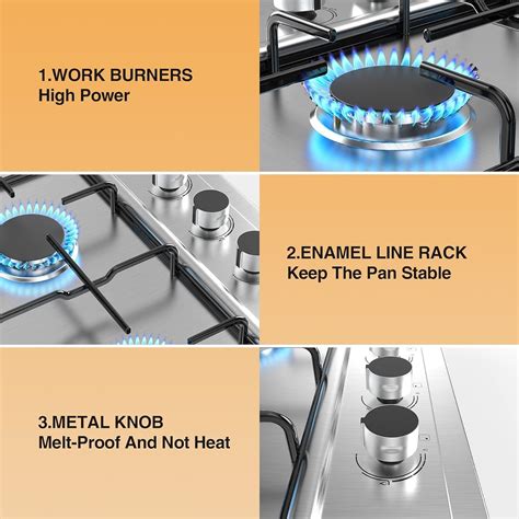 VBGK Gas Cooktop 4 Burner, NG/LPG Dual Fuel India | Ubuy