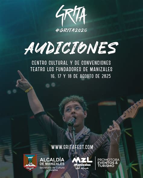 Grita anuncia las bandas clasificadas para las audiciones 2025 - GRITA FEST