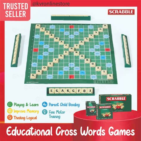 CLASSIQUE Scrabble Cross Words Games Word Forming Board Game ...