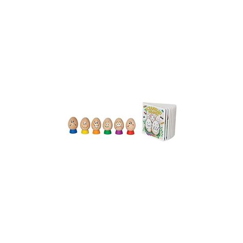 Buy Hape Eggspressions Wooden Learning Toy with Illustrative Book ...