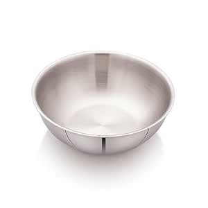 Jindal Triply Stainless Steel Tasla (26cm, 3.3L), 2.5 mm Thick, Kadai ...