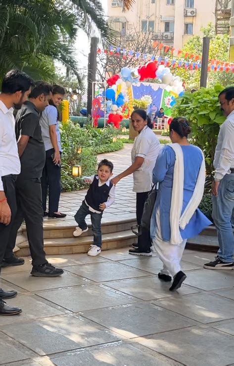 Kareena, Saif arrive in style for their son Jeh's birthday party