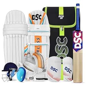 Buy DSC Economy Range Kashmir Willow Cricket Kit | Complete Cricket Set ...