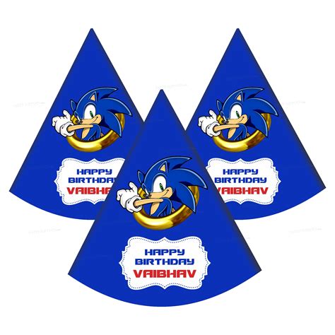 PSI Sonic the Hedgehog Theme Customized Hat | Party supplies online ...