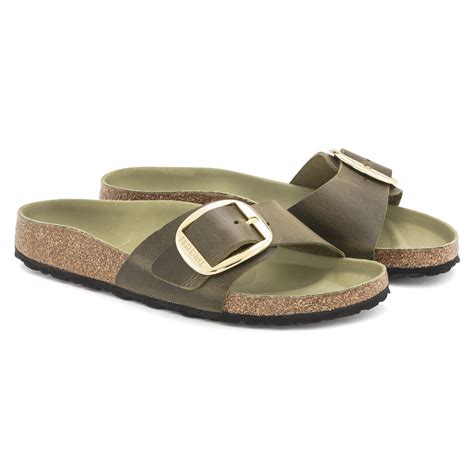Buy Green Madrid Big Buckle Oiled Leather Online in India - BIRKENSTOCK