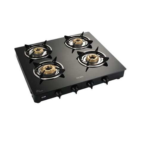 Buy Glen 4 Burner LPG Gas Stove 1040 GT XL | High Flame Brass — Glen ...