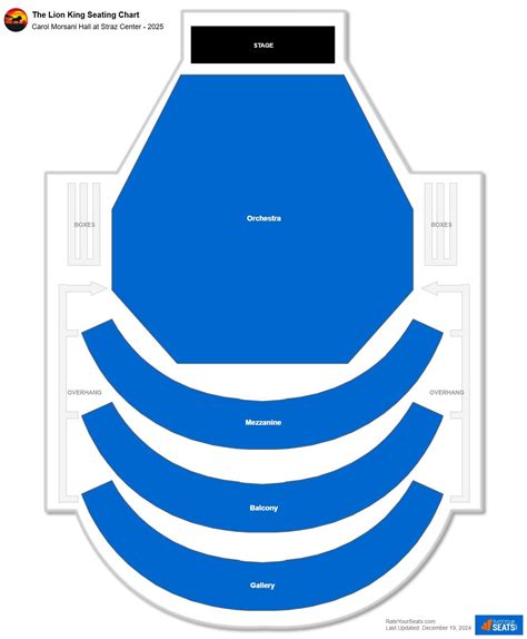 Carol Morsani Hall at Straz Center Seating Chart - RateYourSeats.com