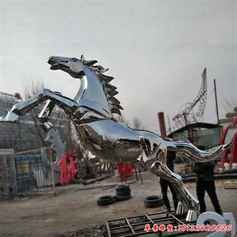 广场动物马不锈钢雕塑 - 卓景雕塑公司