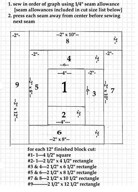 Image result for Log Cabin Quilt Block Tutorial